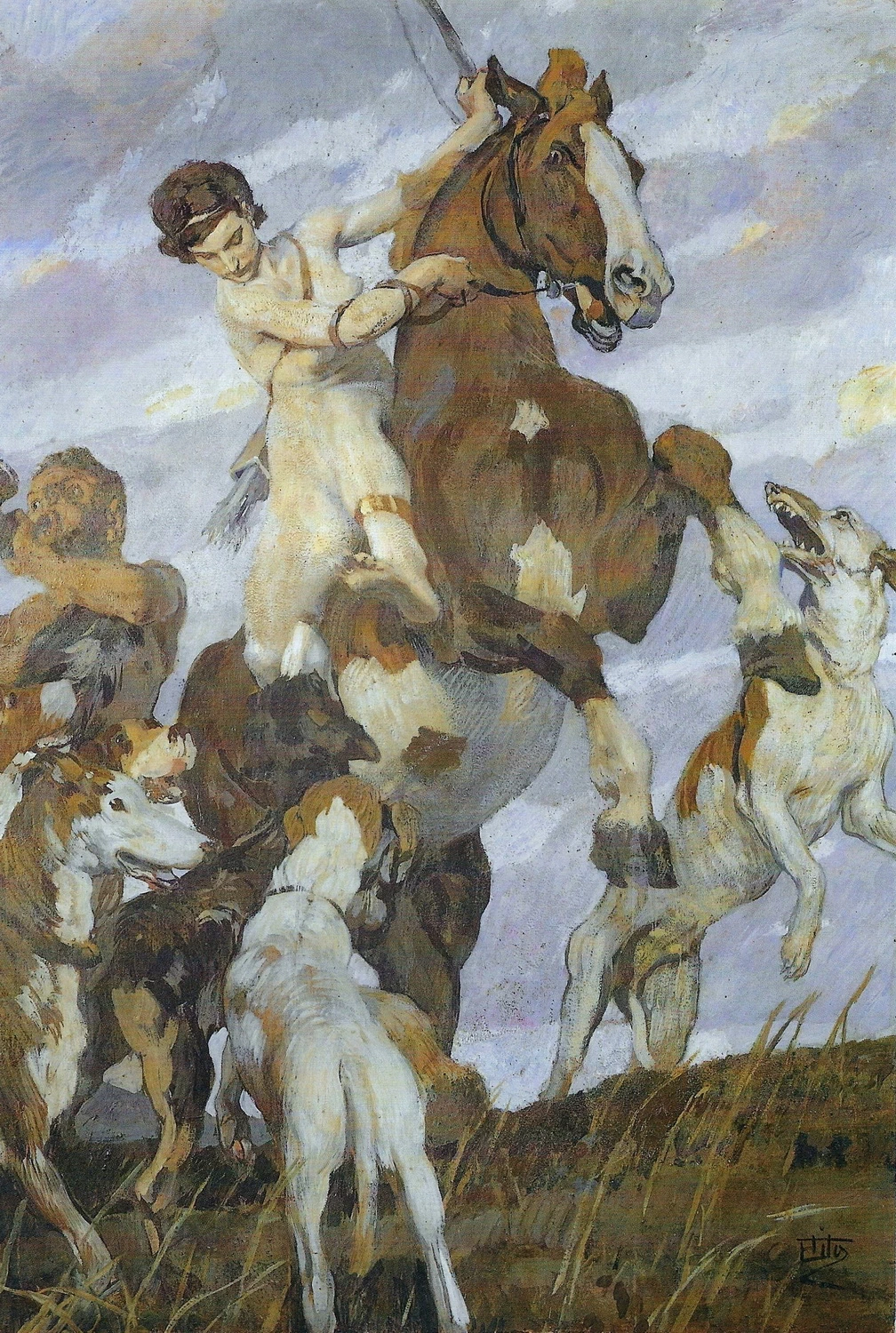 47-Ettore Tito-Diana cacciatrice-1928  